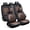 Black Brown-Full Set, variant on Car Seat Covers Full Set Fit for Honda Accord 2005-2026, Premium Faux Leather Seat Protectors, Breathable, Waterproof & Anti-Slip Full Wrapping Edge Seat Covers (Black&Brown, Full Set)