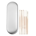 thumbnail image 1 of Unique Bargains 6Pcs Stainless Steel Ear Cleansing Tool Set Ear Cleaner Ear Care Set with Storage Case Rose Gold Tone, 1 of 7