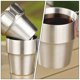 thumbnail image 5 of GOOHOCHY Taza de acero inoxidable, taza de metal, taza de agua con asa plegable para senderismo y camping., 5 of 8