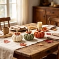 thumbnail image 6 of Cififendec Thanksgiving Knitted Pumpkin Set of 3, 3.94", Hand Woven Fabric Pumpkin Decor for Fireplace Mantel Tabletop Indoor Home Decor, 6 of 6