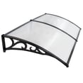thumbnail image 2 of ZenStyle 6.4’ x 3.2’ Clear Polycarbonate Metal Frame Doorway Awning, Waterproof, UV Filtering, 2 of 10
