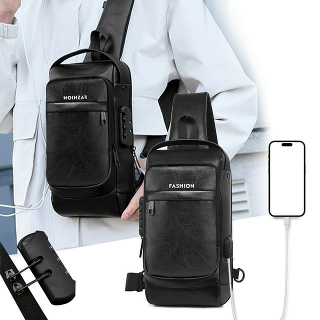 Xihbxyly Bolso Bandolera Ajustable con Una Sola Correa y Orificio para Auriculares. Bolso Bandolera Multiusos para Viajes, Ideal para Deportes Al Aire Libre, Senderismo, Ciclismo y Caminatas. Colores