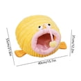thumbnail image 3 of Sahpxhe Cat Bed, Angler Fish Shaped Warm Winter Plush Cave Pet Bed With Hanging Pom pom Toy For Indoor Cats And Small Dogs, 3 of 6