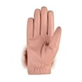 thumbnail image 6 of UTSJKR Women's Warm Leather Gloves Windproof Touch Screen Cycling Shopping Gloves Soft Classic Handmade Versatile Accessory for All Seasons Winter Outdoor Activities Pink, 6 of 7