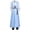 light blue, variant on Men's Traditional Korean Hanbok Scholar Robe Court Outfit