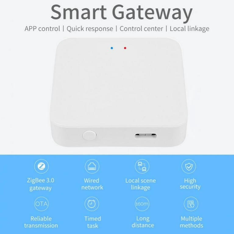 Smart Zigbee 3.0 Gateway Hub Bridge Smart Home Timer Schedule Smart Life  Remote Control Work With Tuya Smart Alexa Google Home