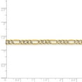 thumbnail image 2 of 14k 3.9mm Semi-solid Pave Figaro Chain Bracelet - 2.9 Grams - 7 Inch, 2 of 4