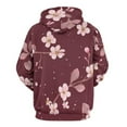 thumbnail image 3 of Cherry Blossom Floral Print 3d Sweatshirts Hoodie Fashion Casual Personality Men's Women Street Hoodie Pullovers Long Sleeve Comfortable Top, 3 of 6