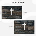 thumbnail image 2 of 10 Commandments Placemats Set of 6 Christian Religious Table Mats Washable Place mats for Home Party Indoor Kitchen Dining Table Decoration 12x18 Inch, 2 of 6