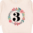 thumbnail image 3 of Inktastic 3rd Birthday Floral Wreath 3 Year Old Girl Toddler Sweatshirt, 3 of 4