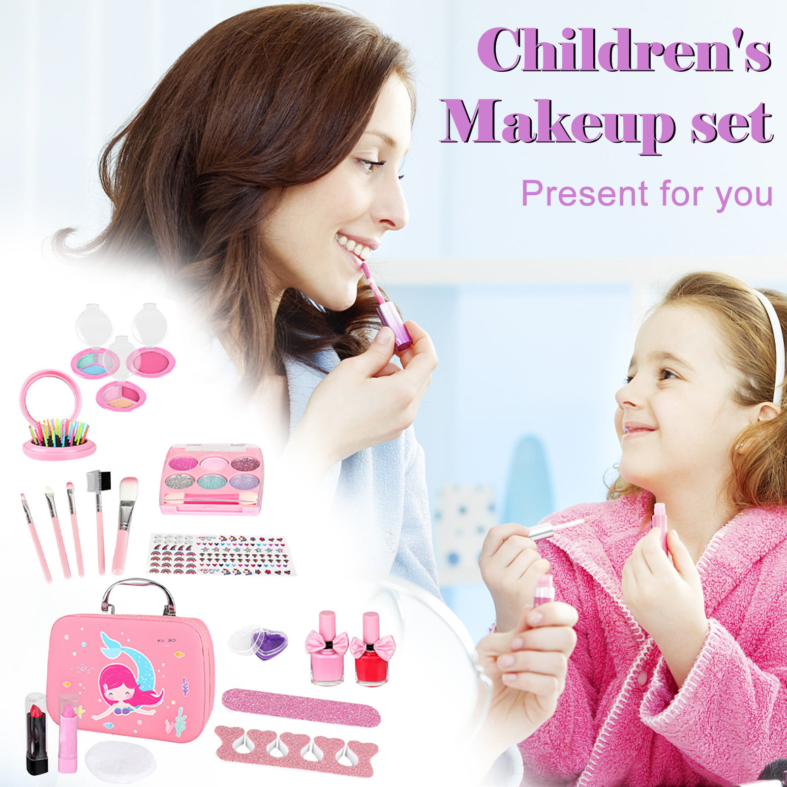 Pixiecrush Pretend Makeup Play Deluxe Set for Children 2day Ship for sale online 