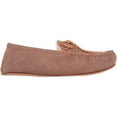 thumbnail image 4 of SNUGRUGS Womens Luxury Wool Suede Moccasin / Slipper with Rubber Sole (10 US, Light Brown), 4 of 7