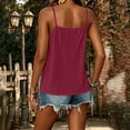 thumbnail image 6 of fatyb Women's Eyelet Tank Tops Lace V Neck Spaghetti Strap Sleeveless Cami Shirts for Beach Vacation, 6 of 7