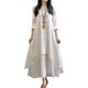 thumbnail image 1 of Nueva moda mujer Casual vestido suelto sólido manga larga Boho largo Maxi vestido Abanopi Vestido, 1 of 7