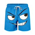 thumbnail image 4 of Men Emoji Graphic Beach Shorts – 3D Character Print Quick Dry Sport Shorts, Hip Hop Relaxed Fit Casual Athletic Shorts For Summer Travel Street Outfit Pool Party, 4 of 4