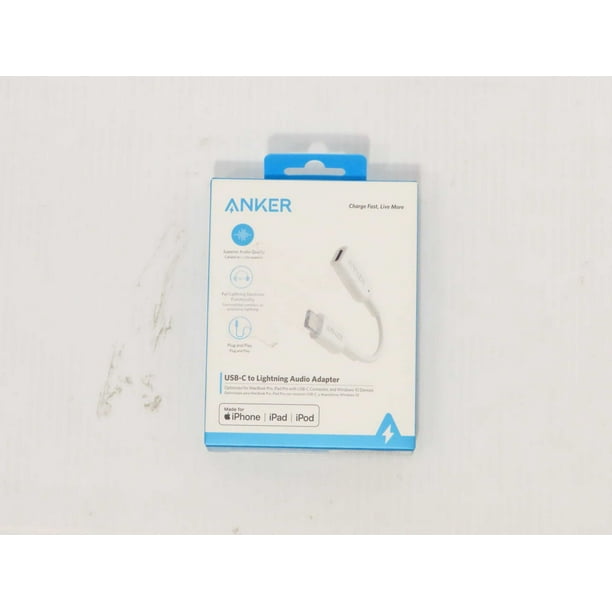 Anker 1 PowerLine USBC to Lightning Audio Adapter White Walmart