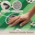 thumbnail image 6 of ODIKA 3'x5' Washable Area Rug Non-Slip, Flatweave, Easy Care Field Bold Athletic Border Score Motif Aglity Theme Decorations Soccer Flowing for Hallway, Laundry Room, 6 of 7