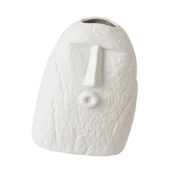 Pots for Indoor Plants Minimalist Home Decor Ceramic Vase White Planter Head Face Flower Decorations Flowerpot Crafts