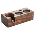 thumbnail image 1 of Coffee Tamper Mat Station Stand Portafilter Holder Support Base Rack Walnut Wood For 51MM 53MM 58MM Espresso Accessories Barista, 1 of 12