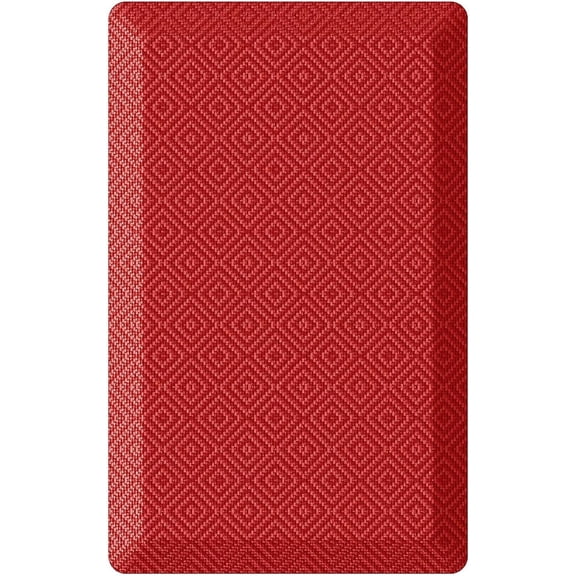 20"x32" Red 3/4" Thick Anti-Fatigue Kitchen Mat - Non-Slip Waterproof Ergonomic Cushioned, Standing Mat for Home, Office & Sink