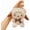 Gray Dog, variant on Cartoon Bag Charms Cute Plush Keychain for Women Girls, 5" Soft Backpack Key Chain Cute Stuffed Animals Bag Keychain
