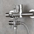 thumbnail image 3 of Solid Brass 3-Way Valve G1/2" Hand Shower Shower Components Universal Fitting, Brushed Nickel, 3 of 5