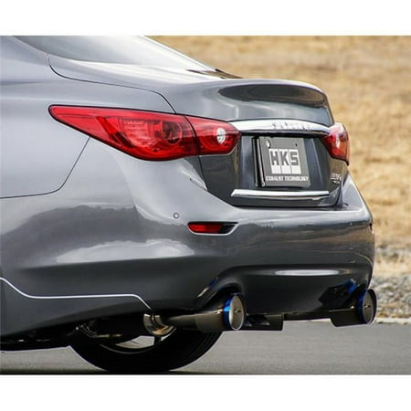 HKS Infiniti Q50 Hybrid VQ37 Dual Hi-Power Titanium Tip Catback Exhaust - 32009-KN001