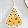 thumbnail image 1 of TIMIFIS Alarm Clock Cute Hand Towel Hanging Thickened Velvet Kitchen Hand Drying Towel Bathroom Apartment Essentials, 1 of 6
