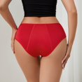 thumbnail image 2 of Daznico Womens Underwear - Women's Menstrual Panties 4 Layer Leakproof Menstrual Panties Light Flow for Girls Teens - Panties for Women,Color:Red,Size:L, 2 of 8