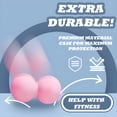 thumbnail image 6 of BESTSKY Massage Ball,4.7"*2.4"*2.4" Foot Massage Ball,Sweatproof Peanut Ball,Pink, 6 of 7