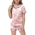 thumbnail image 5 of Gubotare Girls Pajamas Summer Little & Big Girls Pajamas 2-Piece Short Sleeve Summer Outfit Soft Cute Kids PJ Set (E,Size 8-9 Years), 5 of 5