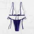 thumbnail image 2 of Gibobby Trajes de Baño para Mujer Traje de baño de dos piezas sexy para mujer de verano Traje de baño de playa sin espalda Bikini(Azul,G), 2 of 5