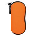 thumbnail image 1 of Estuche para anteojos MoKo de neopreno con cierre y clip color naranja, 1 of 7