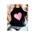 thumbnail image 1 of Wild Love Heart Graphic Tee - Casual Crew Neck Short Sleeve Top for Women, Stretchy - Perfect ValentCamisetas para mujer, lindas camisetas con estampado gráfico, de manga corta, estilo casual, para ve, 1 of 7