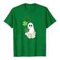 thumbnail image 7 of LEKWK St Patricks Day Tshirt Women Leprechaun Hat Line Art Basic Tees Short Sleeve Casual Tops Crew Neck Simple Graphic Daily Wear, 7 of 7