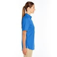 thumbnail image 3 of M582W Harriton Ladies Foundation Short-Sleeve Twill Shirt French Blue S, 3 of 3