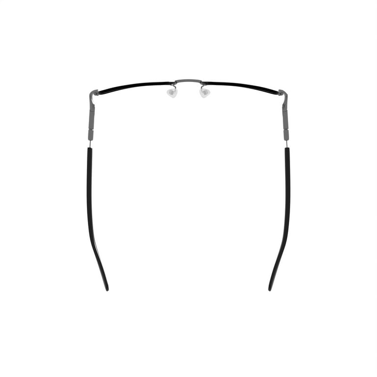 Walmart Men's Eyeglasses, MK09861, Silver, 56-18-140, with Case