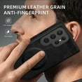 thumbnail image 5 of for Samsung Galaxy S25 Ultra Premium PU Leather + TPU Back Case, Magsafe Anti-Scratch Lightweight Ultra Slim Shockproof Protective Anti-Fall Business Phone Case for Samsung Galaxy S25 Ultra, Black, 5 of 9