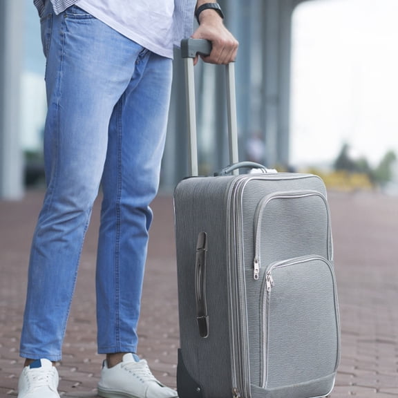 Hemobllo Durable Plastic Suitcase Handle Grip Replacement with Comfortable Black Finish for Luggage