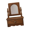 thumbnail image 2 of Espejo de Maquillaje para Escritorio de Madera con Cajón, Accesorio de Encimera Giratoria de 360 ​​ degree, 2 of 9