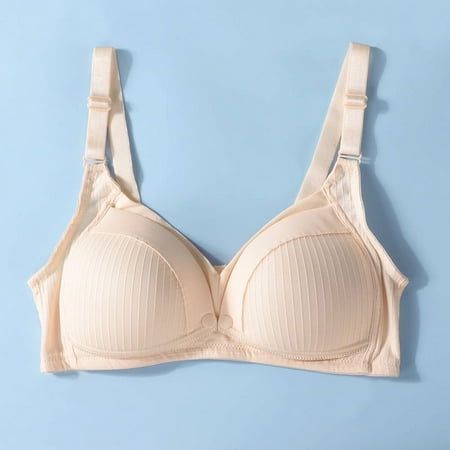 Nursing Bra pregnant women s underwear for pregnant women  postpartum women s summer thin front buckle push up anti-sagging nursing