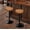 Brown, variant on Bar Stools Set of 2 Microfiber Leather Counter Height Bar Stools with Round Seat Adjustable Swivel Backless Barstools Modern Tall Bar Chairs for Kitchen Island Green(24-33 Inch,330lbs)