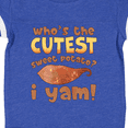 thumbnail image 4 of Inktastic Who's the Cutest Sweet Potato? I Yam Funny Thanksgiving Boys or Girls Baby Bodysuit, 4 of 5
