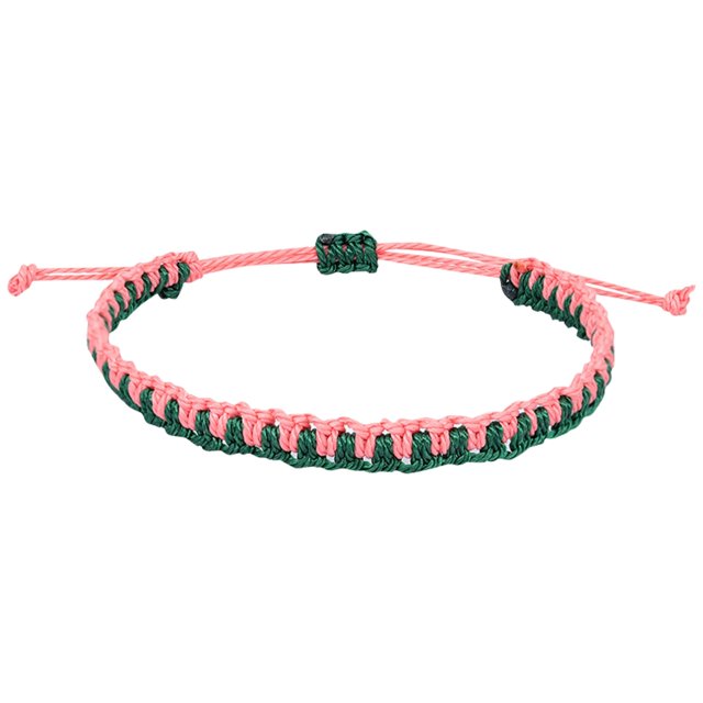 Liquidación especial!Juguete tejido pulsera bicolor, juguete pulsera de la amistad para niños