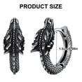 thumbnail image 5 of Stainless Steel Dragon Hoop Earrings Stainless Steel Ear Studs Unisex Jewelry Stylish Accessory for Party and Daily Use, 5 of 11