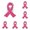 Hot Pink, variant on CHIKANSTORE 5PCS Brooch Pins Women Jewelry for Cancer Awareness Ribbon Clothing Accessory (Pink )