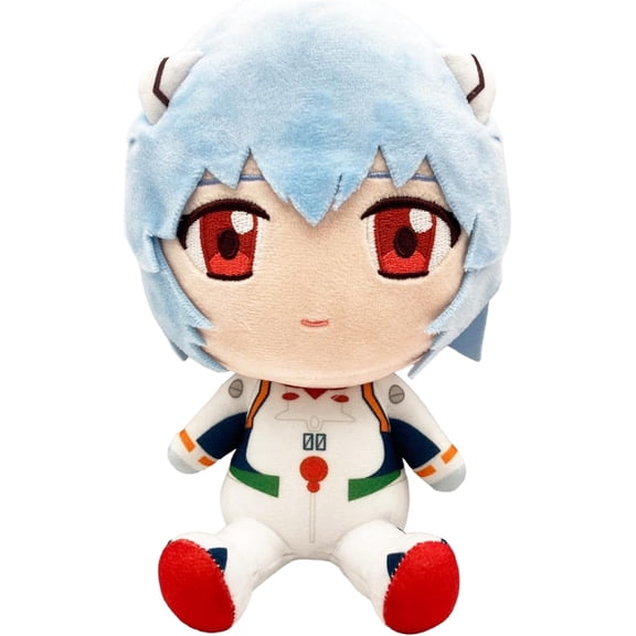 Plush - Evangelion New Movie - Rei Sitting Plush 7" H