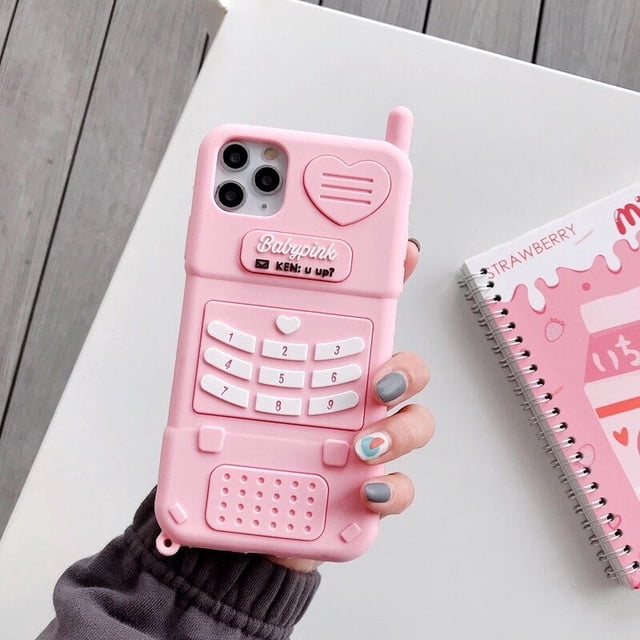 Bonita funda de teléfono rosa con corazón de amor para niña, carcasa trasera de silicona suave para iphone 14pro Max, 12, 11, 13pro Max, XR, XS Max, 7, 8Plus, Se Fivean unisex