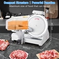 thumbnail image 5 of Meat Slicer,240W Electric Food Slicer with 10" Round Blade and Thickness Adjustment Knob,Meat Slicer for Home Use,Easy to Clean, Cuts Meat,Bread and Cheese, 5 of 7
