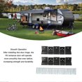 thumbnail image 4 of RV Entry Door Friction Hinge Kit Alloy Steel Black for 5th Wheel Travel Trailer Motorhome, 4 of 5